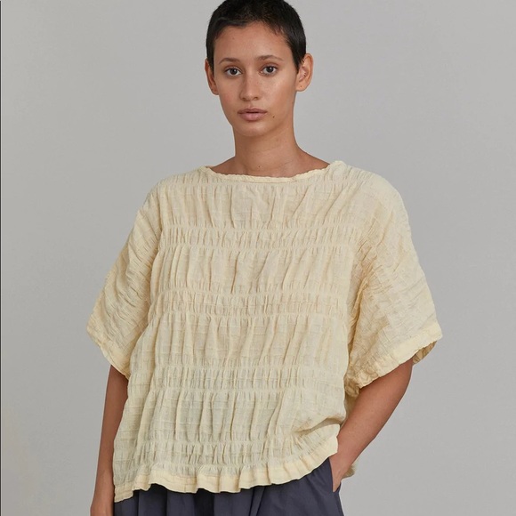 Black Crane Box Top, colour: vanilla, size: small, slow fashion, sustainable. - Picture 3 of 8